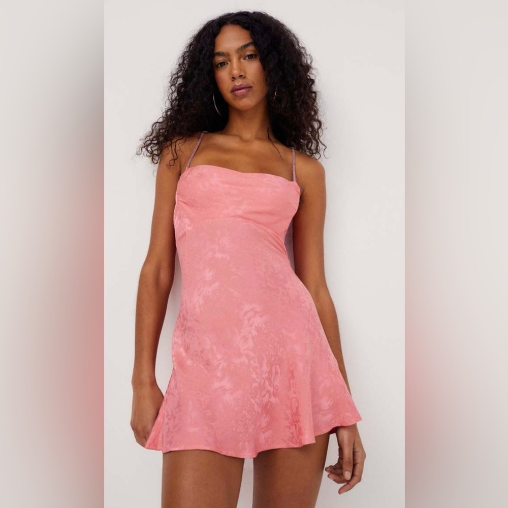 For Love and Lemons Gabrielle Dress Pink NWT